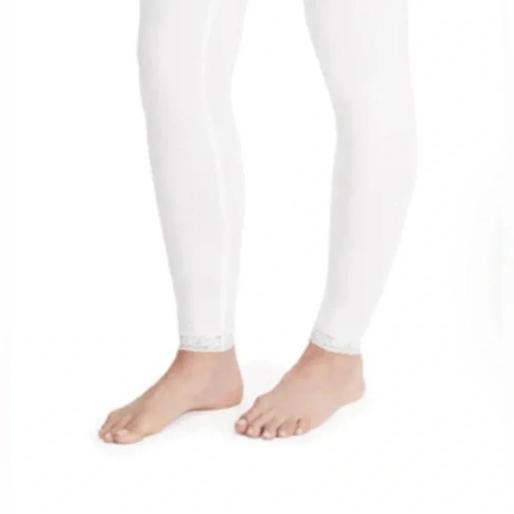 CUDDL DUDS pull on lace at ankles leggings tights size S - Picture 2 of 10